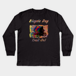 Bicycle Day LSD Acid Commemorative Kids Long Sleeve T-Shirt